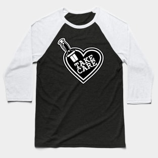 Take Care, Black Heart Baseball T-Shirt